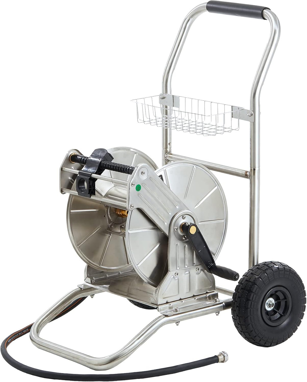 Garden Hose Reel Cart with Wheels, 150-Feet 5/8 Hose Capacity I2767