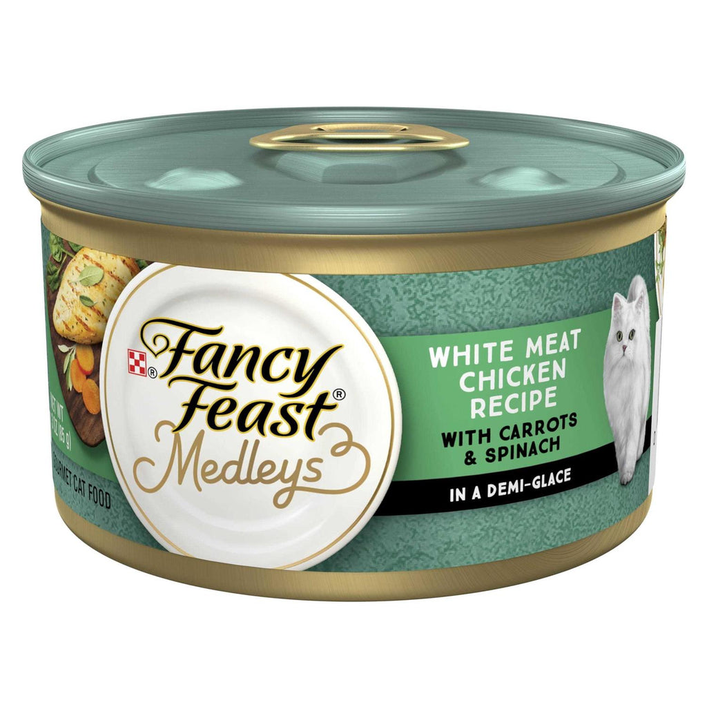White Meat Chicken Recipe with Garden Veggies in Sauce Canned Cat Food W545929