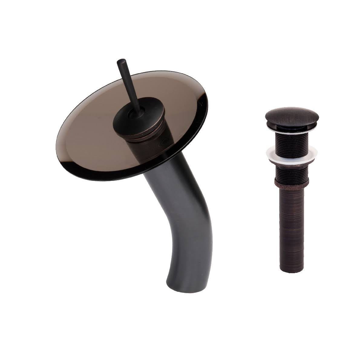 Oil Rubbed Bronze Waterfall Vessel Faucet Set H9676