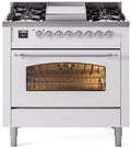 White Dual Fuel Natural Gas Range C111368