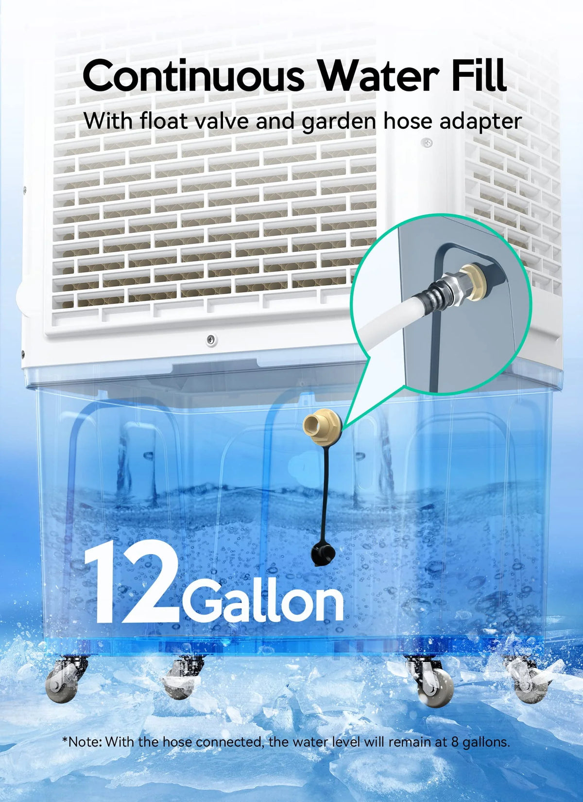 Evaporative Air Cooler, 2200CFM 9.2Gallon with Remote Control N8250