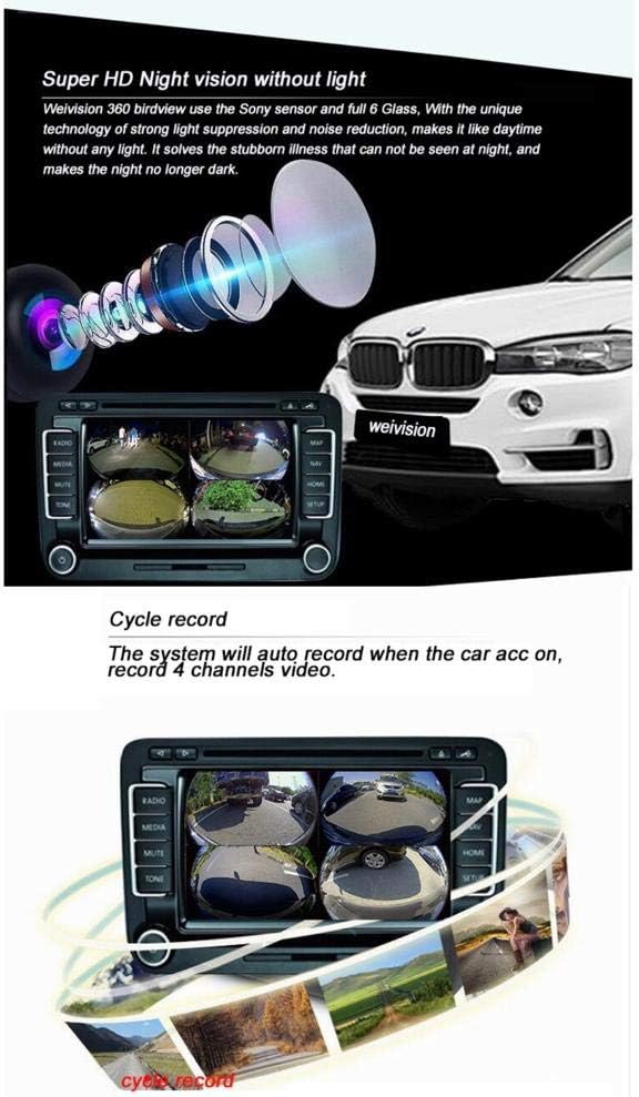 360 Degree Bird View Car DVR Camera System Kit with 7inch Monitor I436584