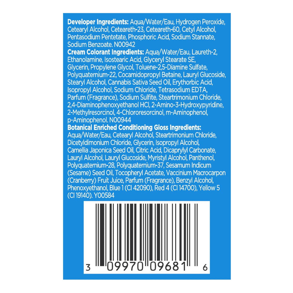 Permanent Hair Color, 100% Gray Coverage, 535 Medium Golden Mahogany, 5.94 fl oz W348655