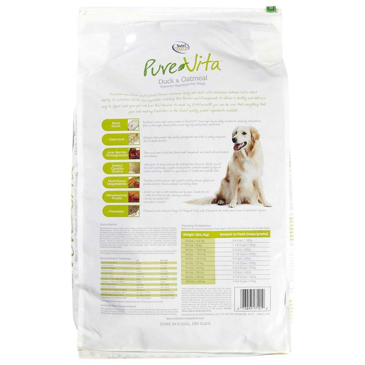 Duck & Oatmeal Dry Dog Food V4804