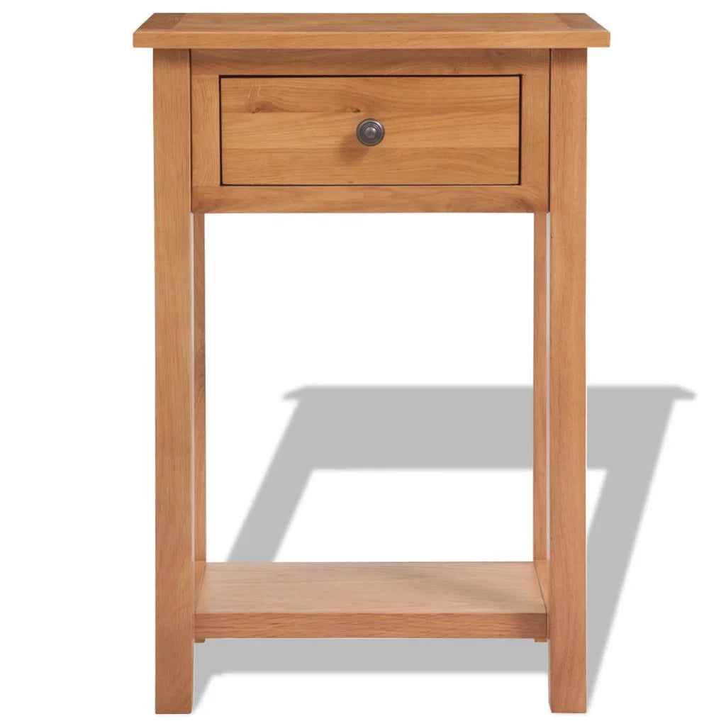 Solid Oak Wood Console Table H492428