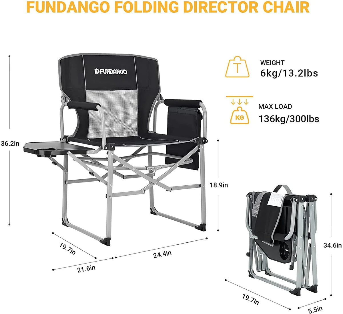 Heavy Duty Folding Camping Chair A5122