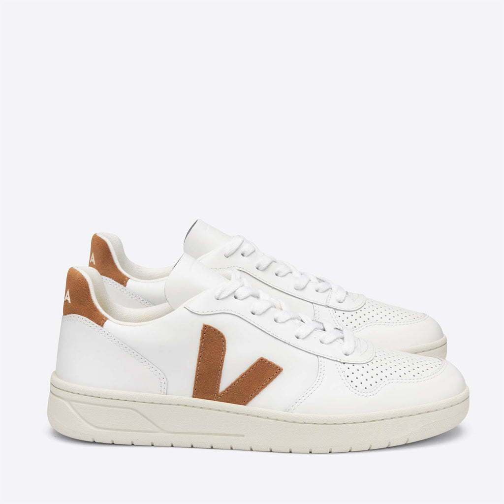 White Camel Leather Trainers G2239