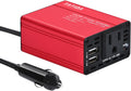 150W Car Power Inverter Dual QC3.0 USB DC 12V to 110V AC Pack of 2 F162