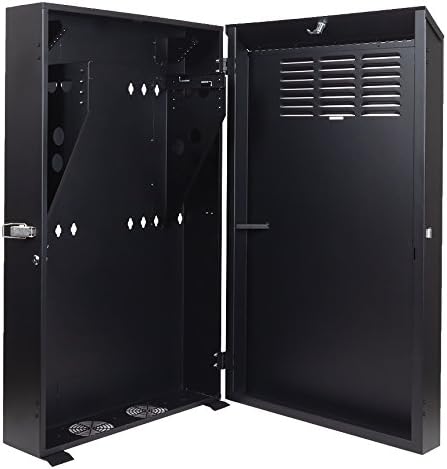 5U Vertical Wall Mount Enclosure Black K655491