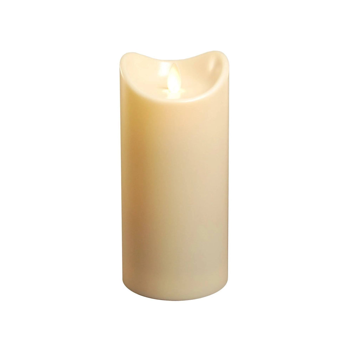 Cream LED Pillar Candle F153