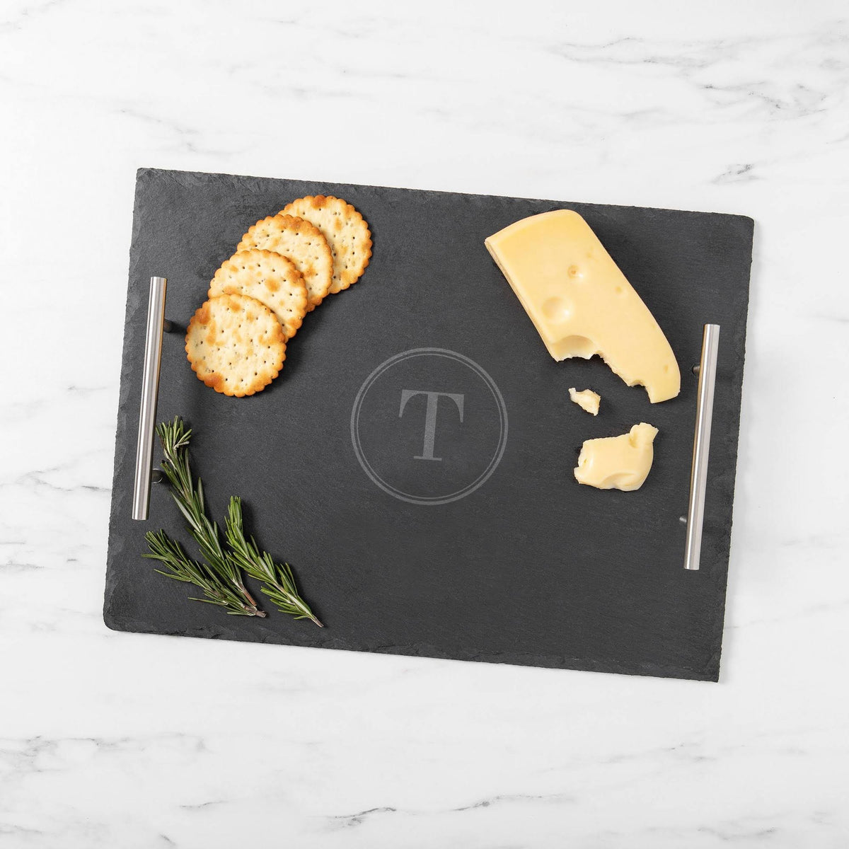 Personalized Tray with Metal Handles N897675