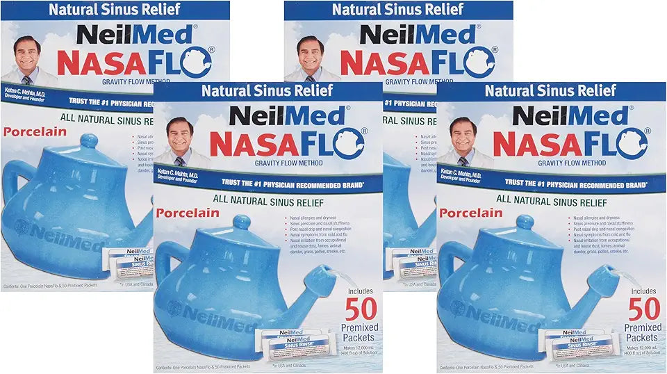 Porcelain Neti Pot, 50 Count, Pack of 4 T185