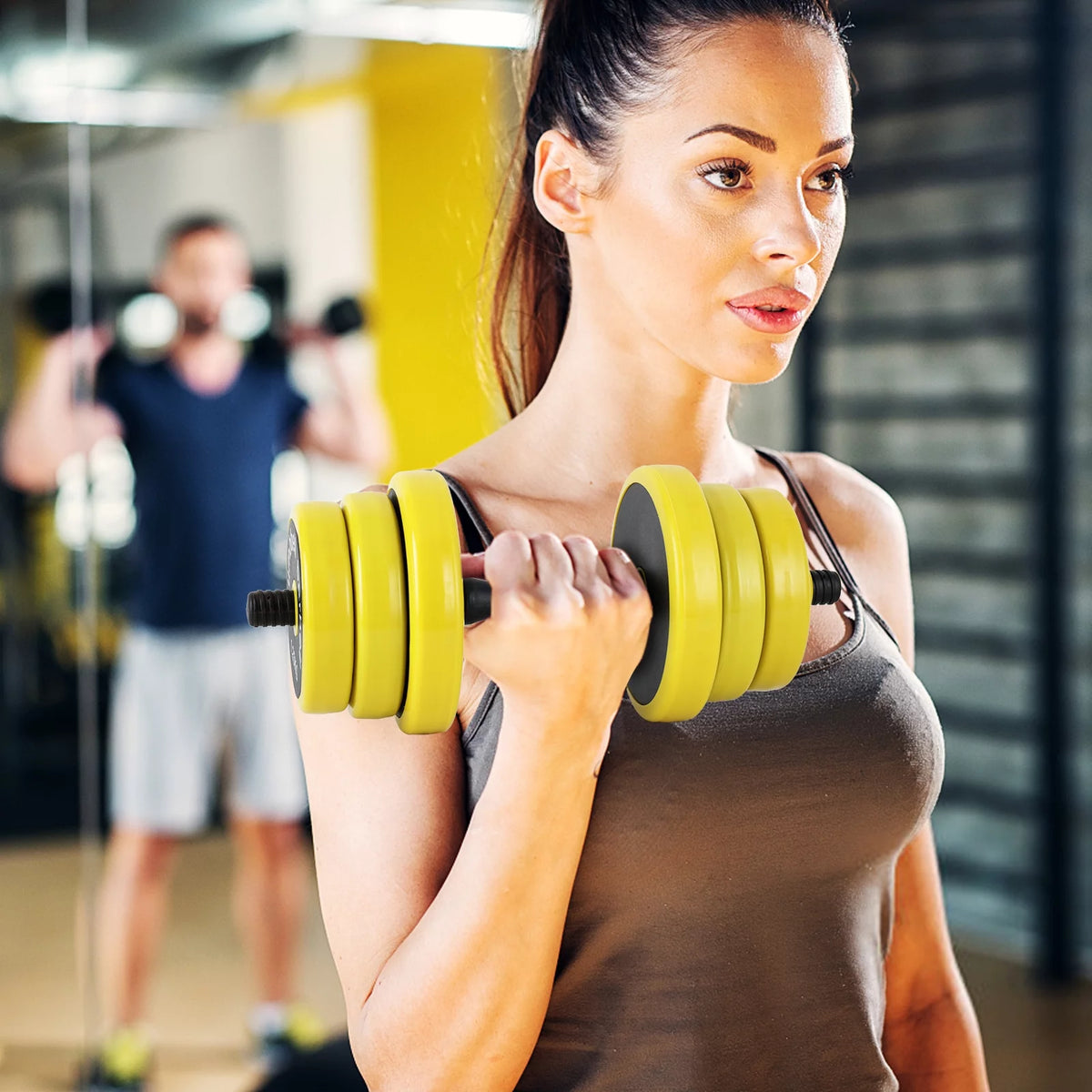 Adjustable 44 Pounds Non-Slip Neoprene Dumbbell Set T801
