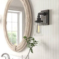 Black Dimmable Bath Sconce D78463