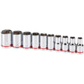 1/4 in. Drive SAE Chrome Socket Set, 10-Piece P2415