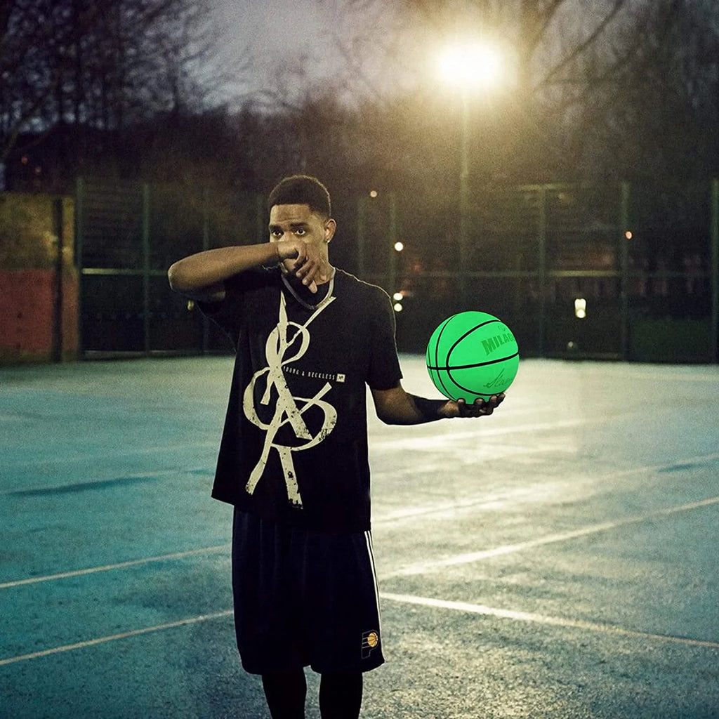 Glow in The Dark Leather Basketball Size 5 / 6 / 7 M513613