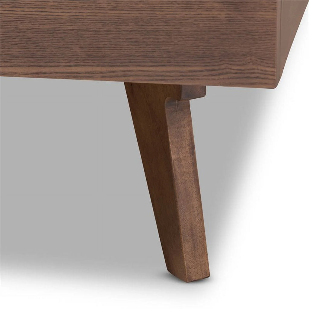 Walnut Brown Solid Wood Bed Frame X90676
