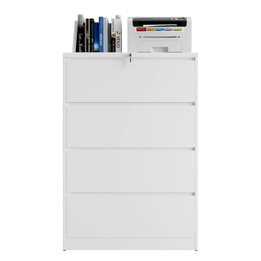 4 Drawer Metal File Cabinet with Lock D83771