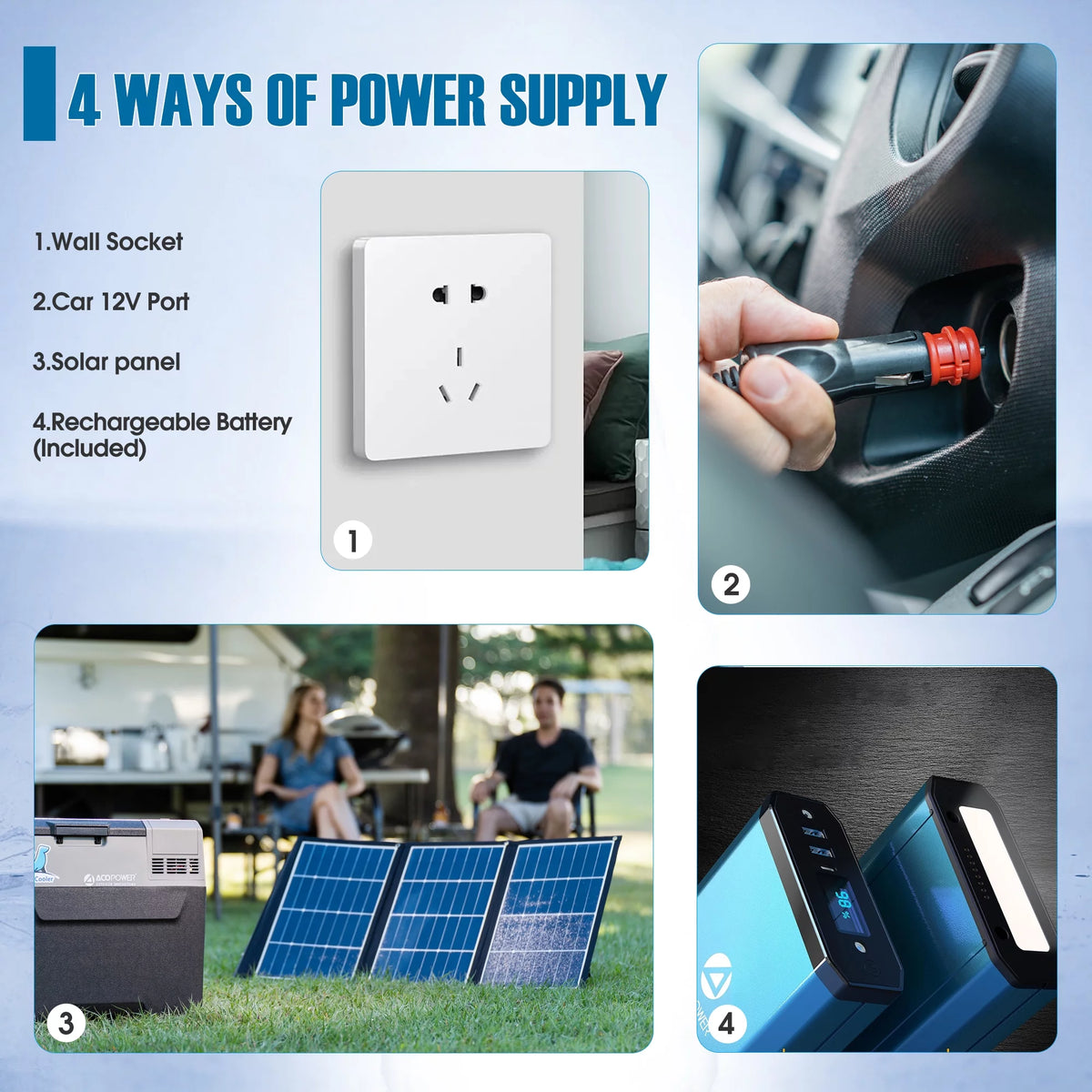 52Qt Portable Car Freezer with APP Control B721531