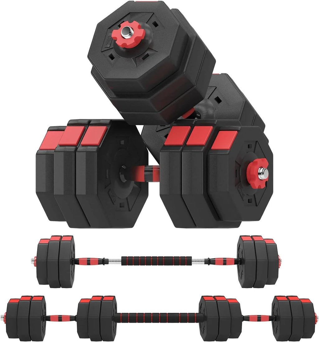 Adjustable Dumbbells Set 55LB 66LB 3 in 1 N363