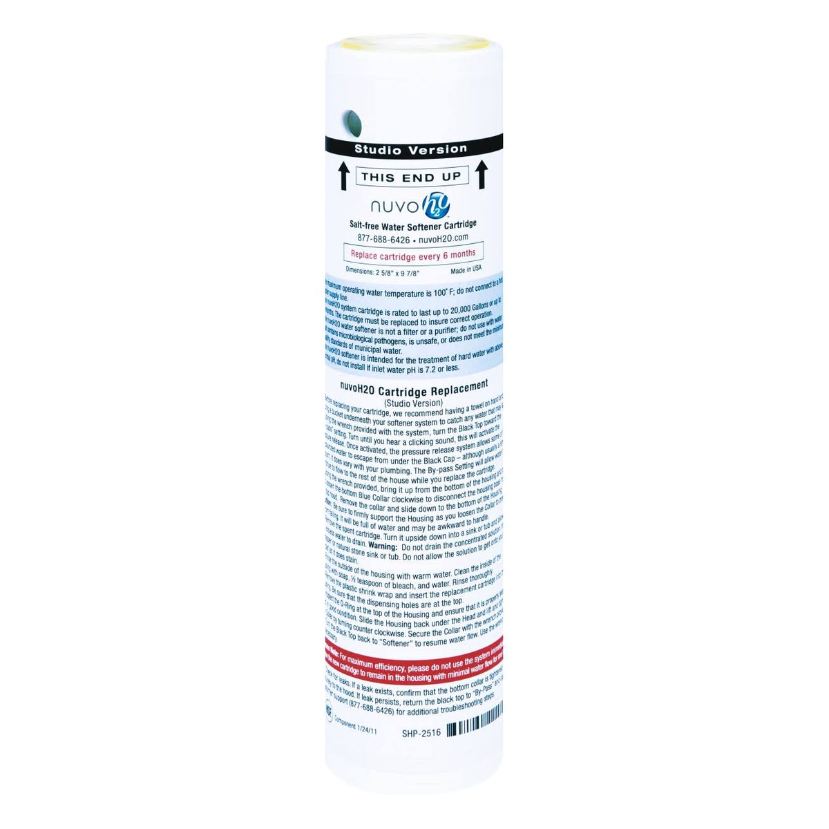 Salt Free Water Softener System Replacement Cartridge D125923