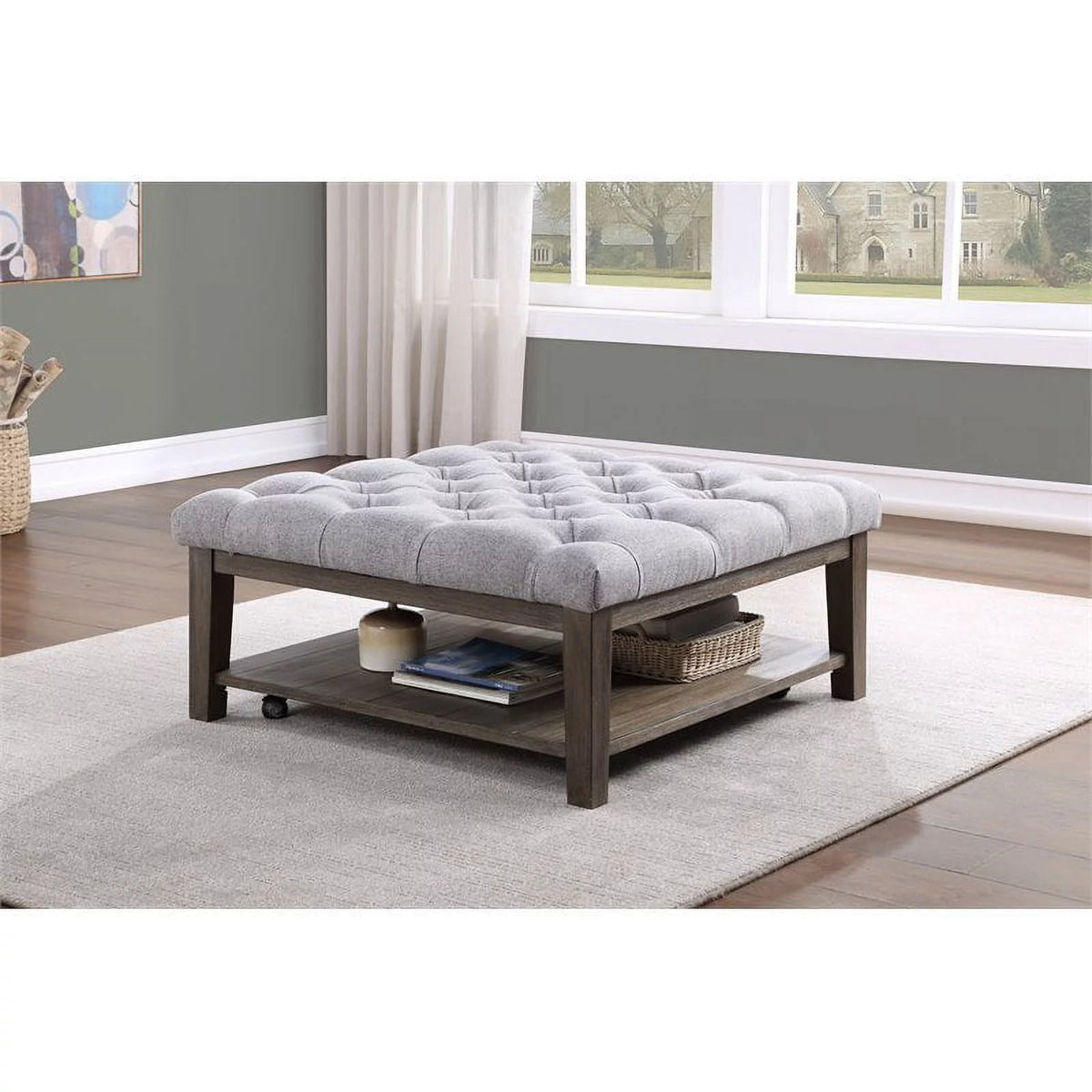 Square Wood Cocktail Table H35086