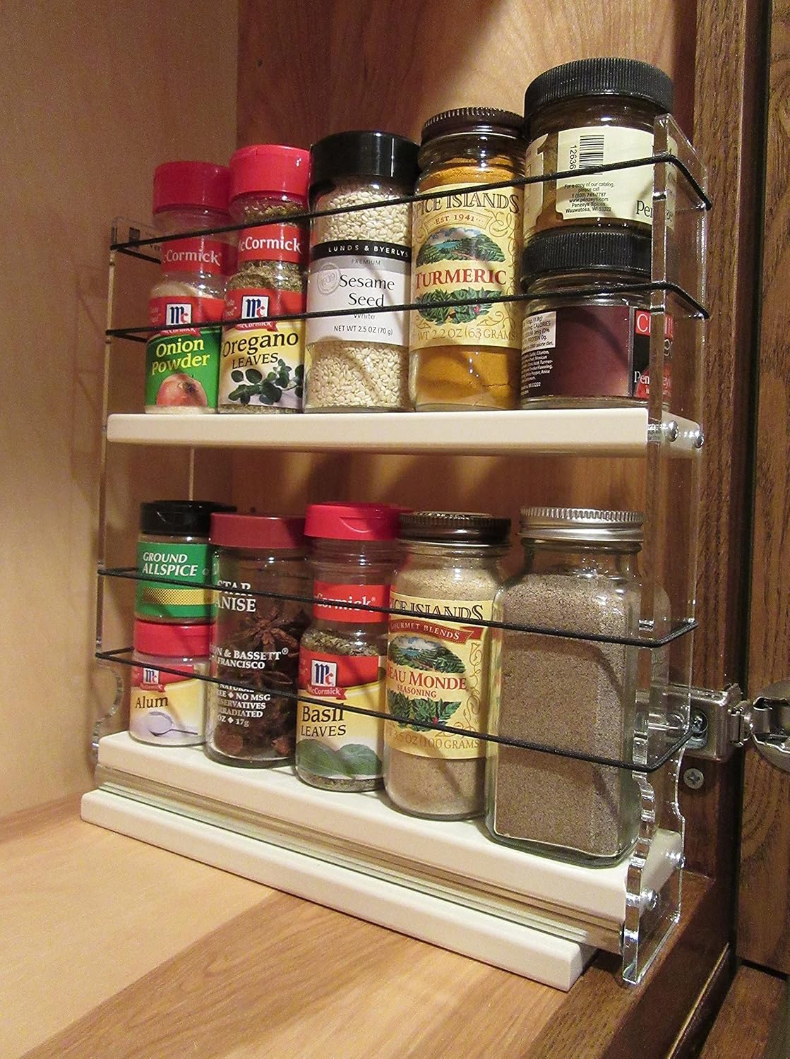 Vertical Spice Rack 10 Capacity Drawer Access J560