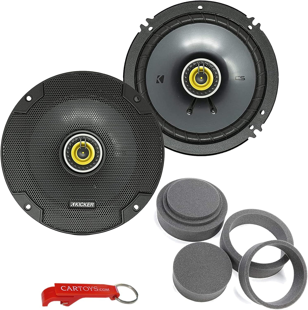 6.5 Inch 4 Ohm 2-Way Car Audio Coaxial Speakers Pair N720