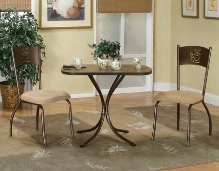 3 Piece Dark Cappuccino Dinette P168482
