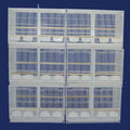 Lot of 6 Small Breeding Cages with Divider White B63324