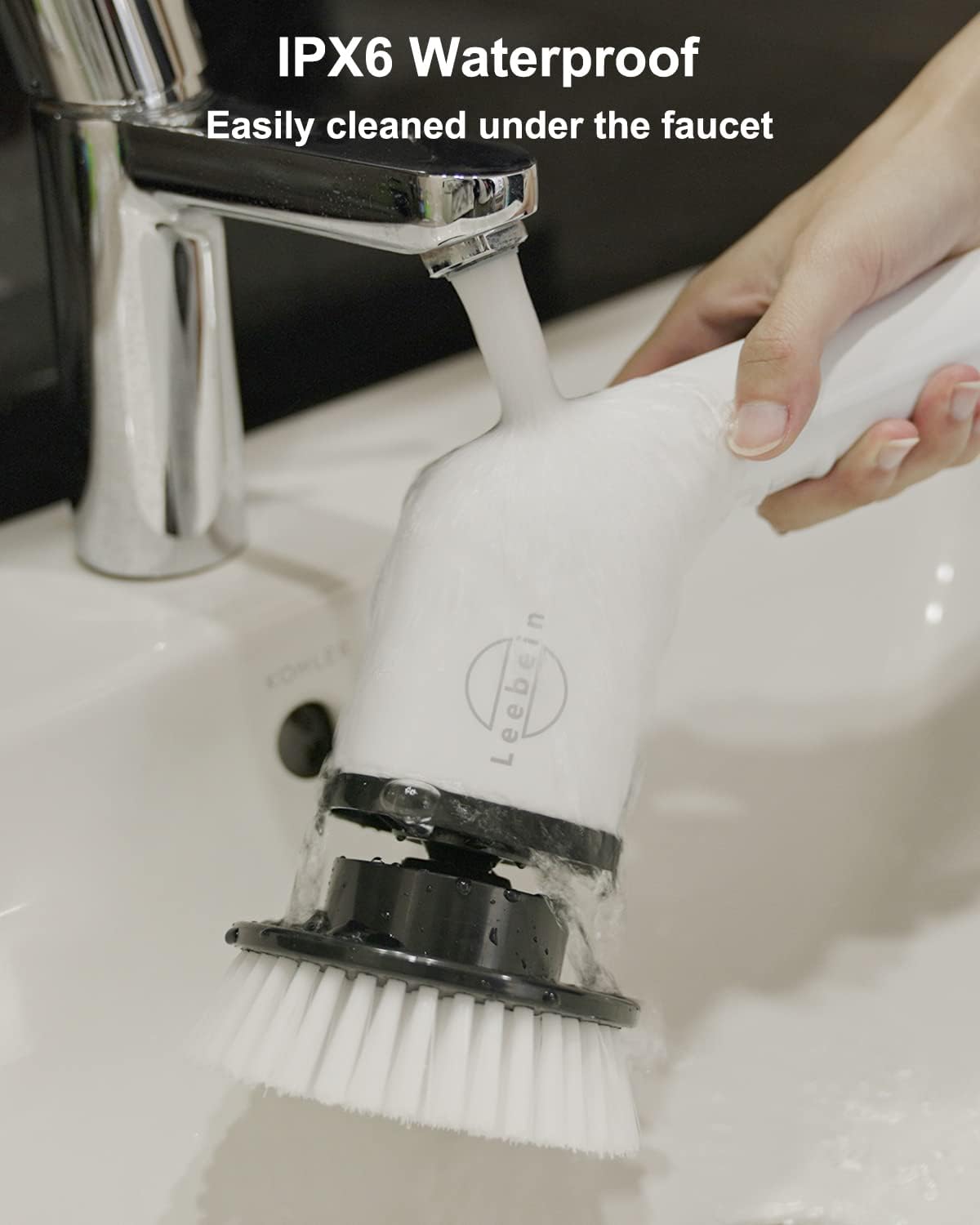 Cordless Electric Spin Scrubber with 8 Replaceable Brush Heads N1631