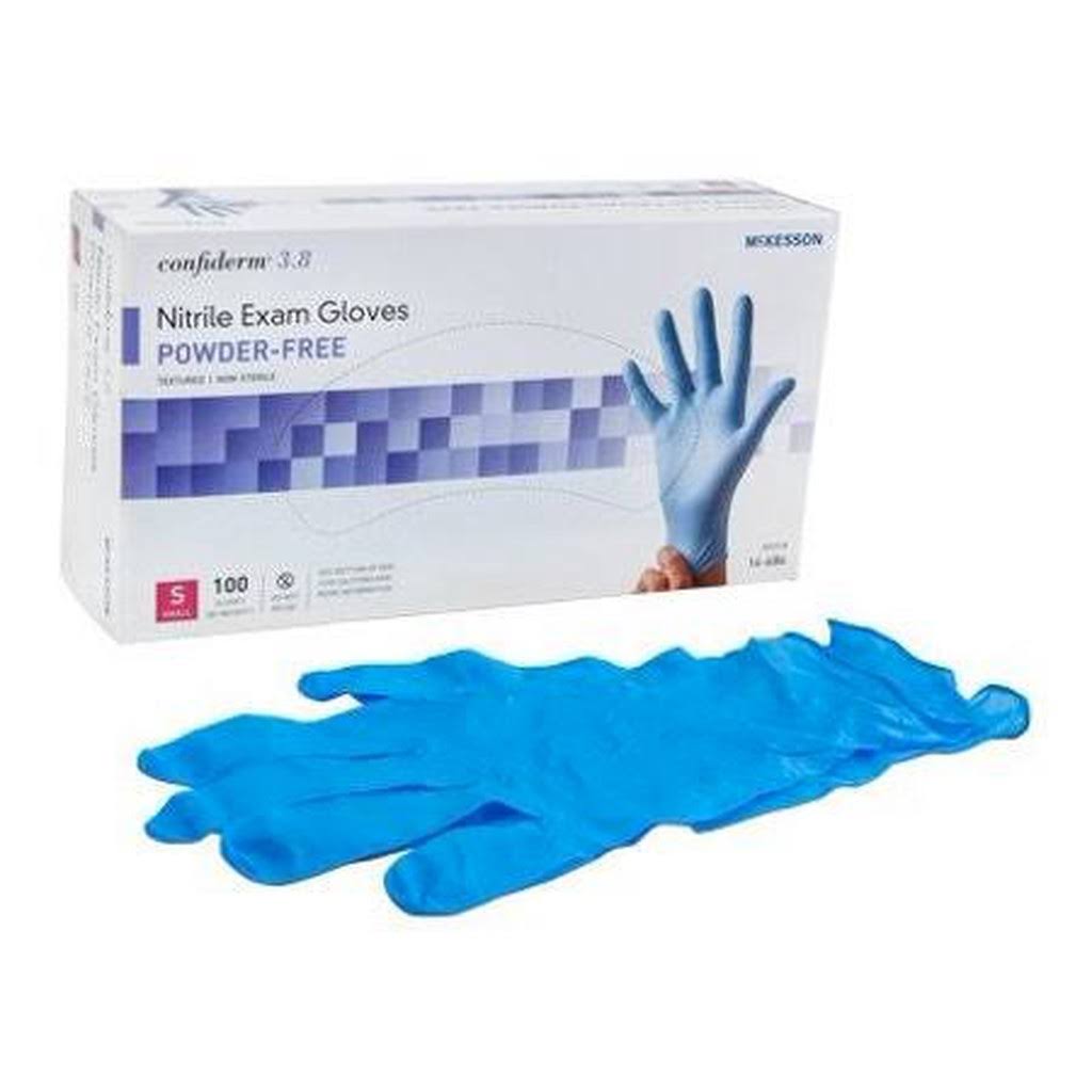 Small Blue Nitrile Exam Gloves, Case of 1000 T402983