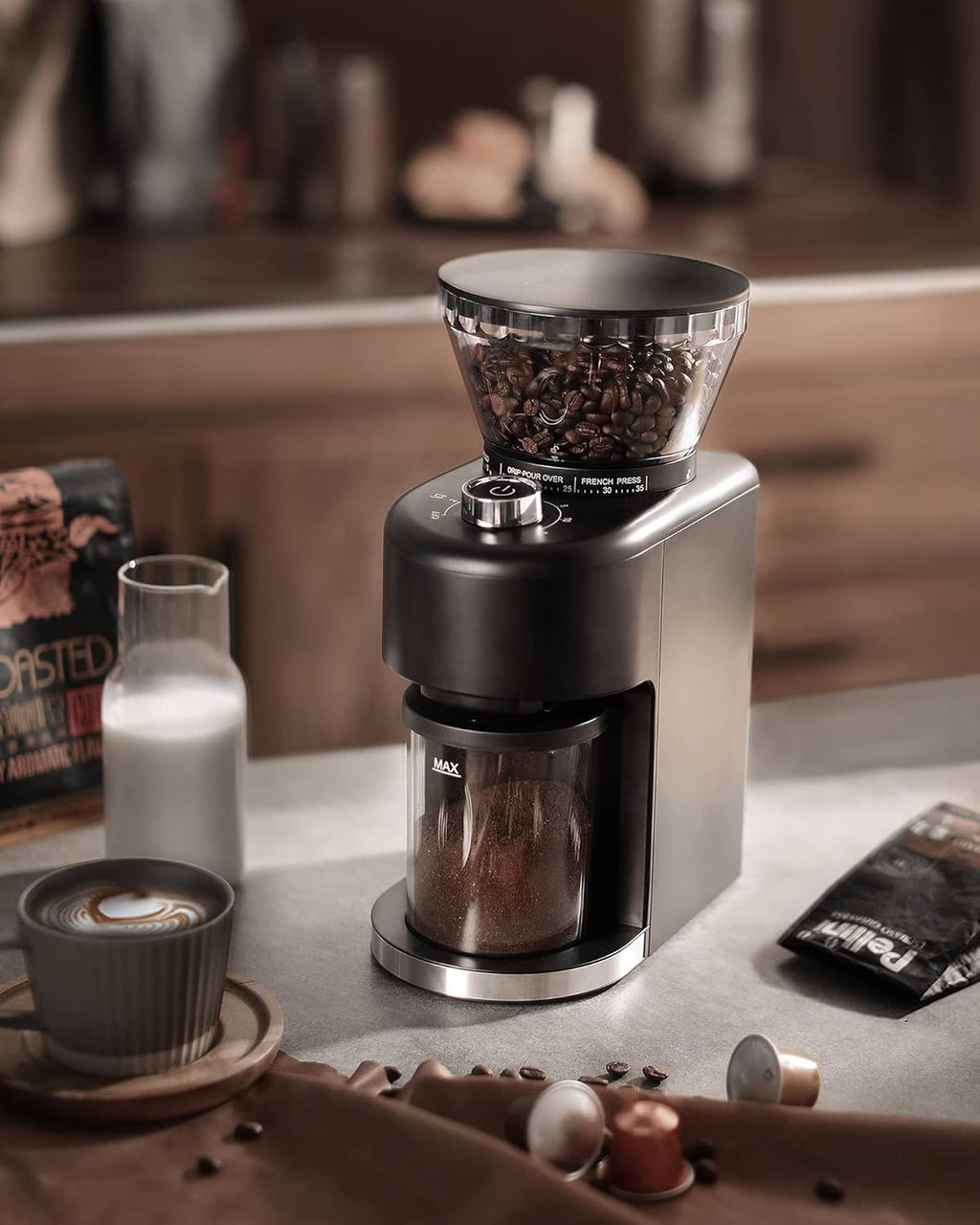 Electric Conical Burr Coffee Grinder with 35 Grind Settings X32731