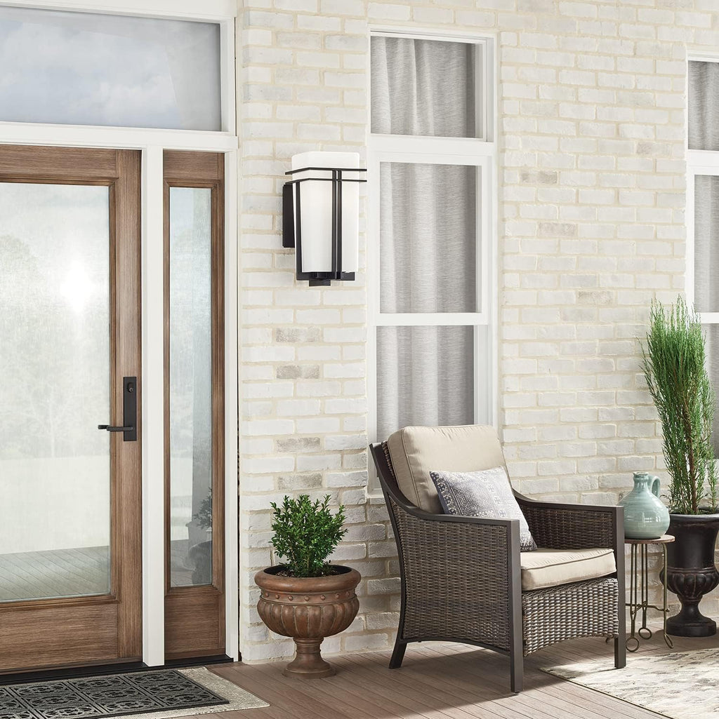 1 Light Black Outdoor Post Light E397048