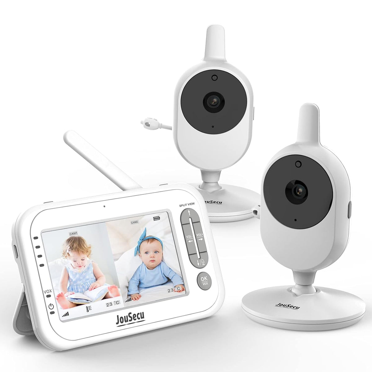 Baby Monitor with Camera and Audio 4.3 Inches LCD Split Screen X7784