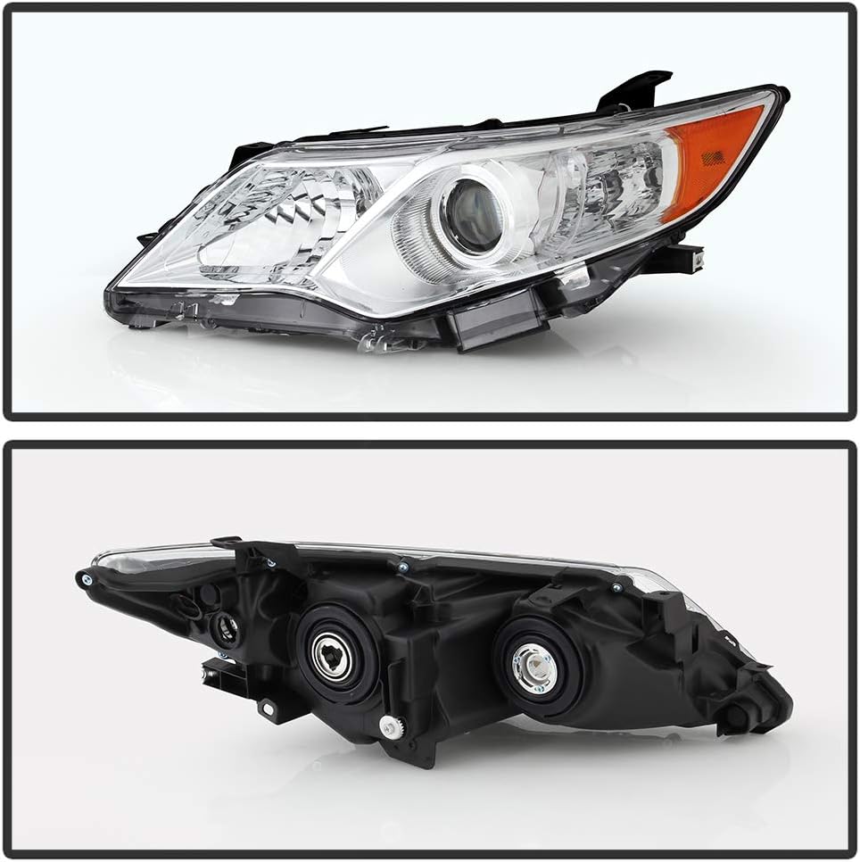 Chrome Housing Projector Headlights Assembly Replacement Left+Right E937