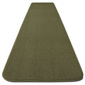 Olive Green 6 ft. x 36 in. Skid-Resistant Carpet Runner V471870