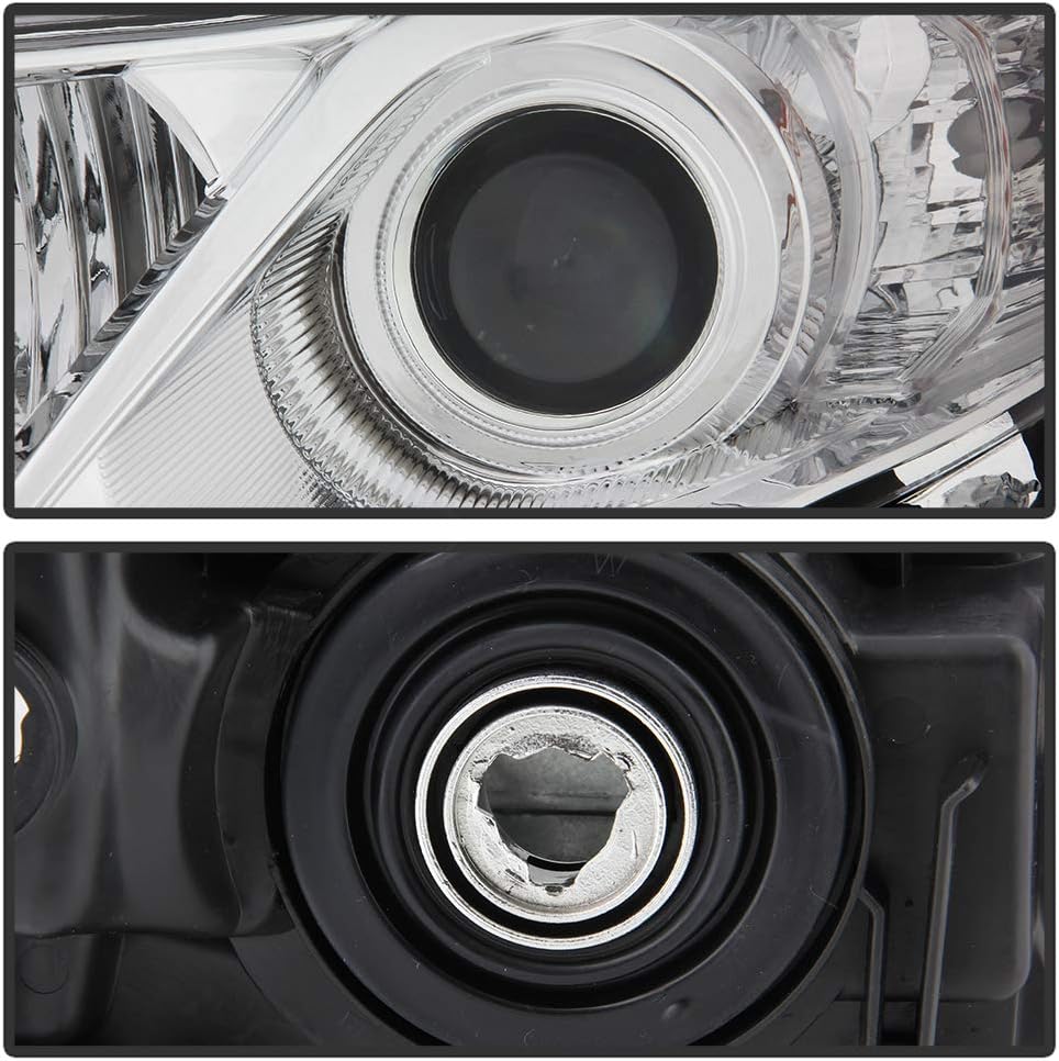 Chrome Housing Projector Headlights Assembly Replacement Left+Right E937
