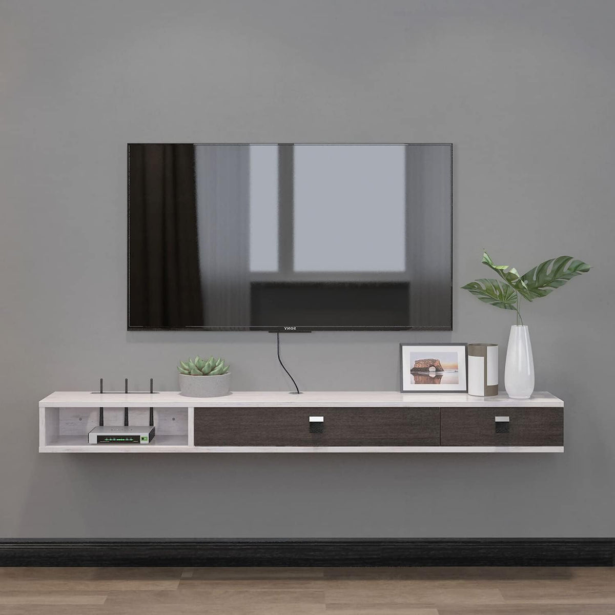 Wall Mounted Floating TV Stand with 3 Drawers P5892