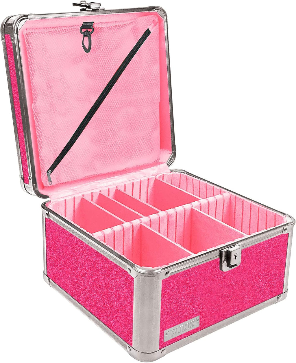 Black Medium Locking Storage Case with Dividers U1703