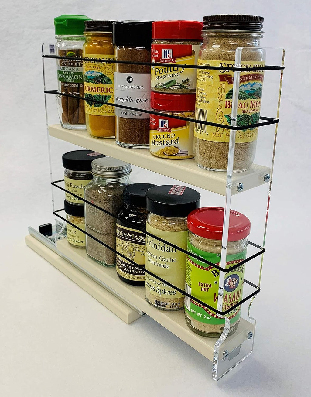 Vertical Spice Rack 10 Capacity Drawer Access J560