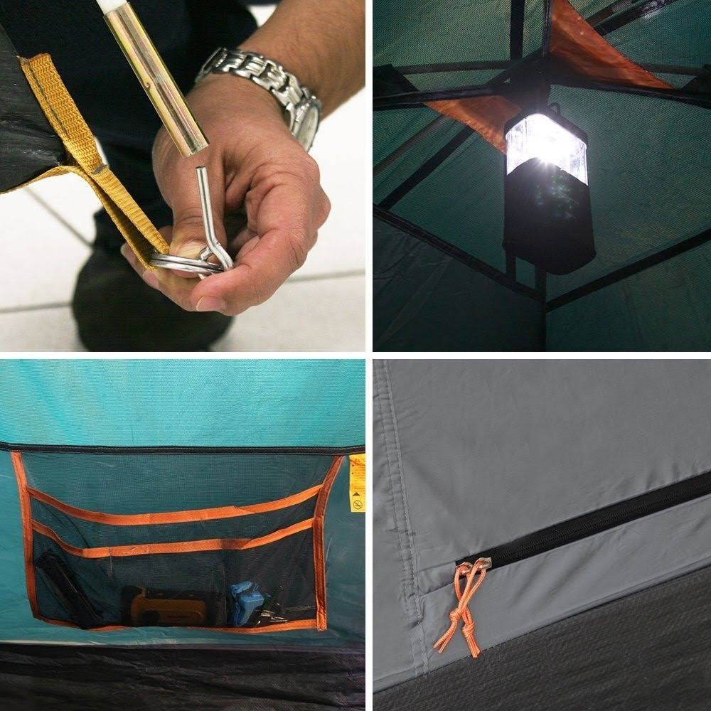 8 to 9 Person 10 by 15 Foot Waterproof Camping Tent Y236771