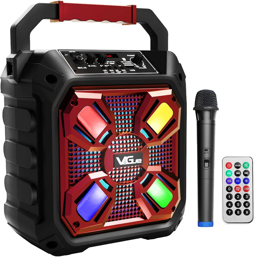 Karaoke Machine with Wireless Microphone and LED Lights S6694
