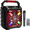 Karaoke Machine with Wireless Microphone and LED Lights S6694