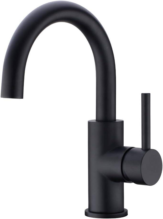 Single Hole Matte Black Bar Sink Faucet J489641