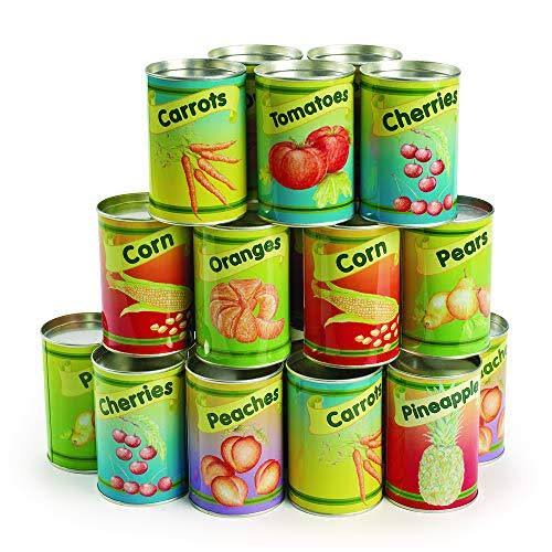 Realistic Tin Can Play Food Pack of 20 D4265