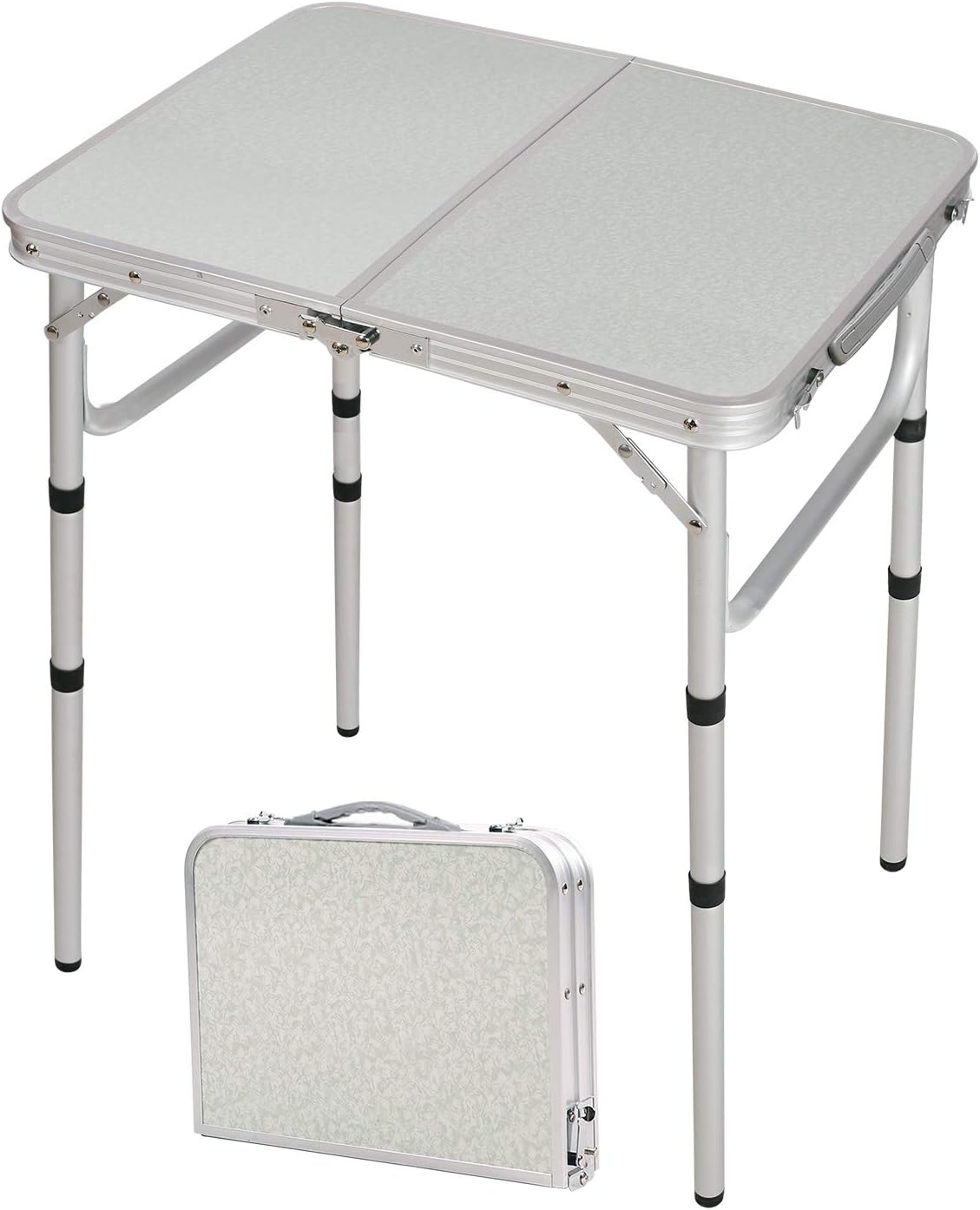 24''x16'' Aluminum Ultralight Height Adjustable Folding Camping Table R680