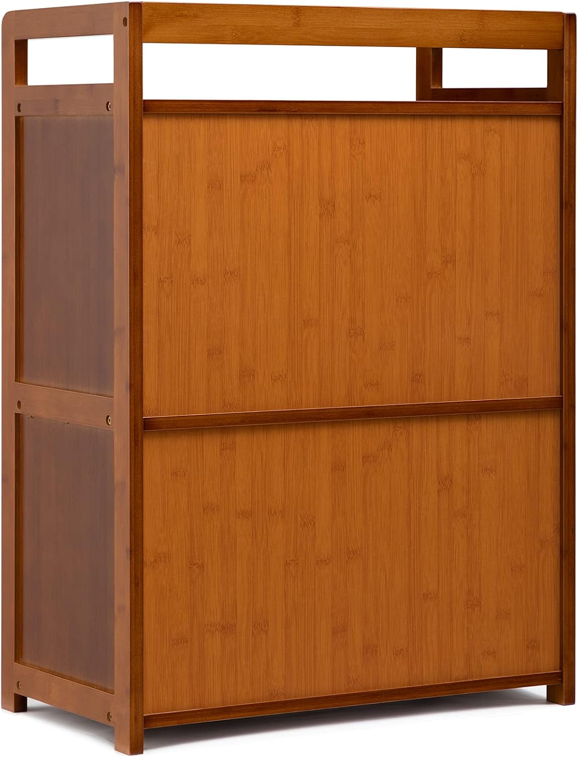 Bamboo Floor Storage Cabinet with 2 Doors Y597680