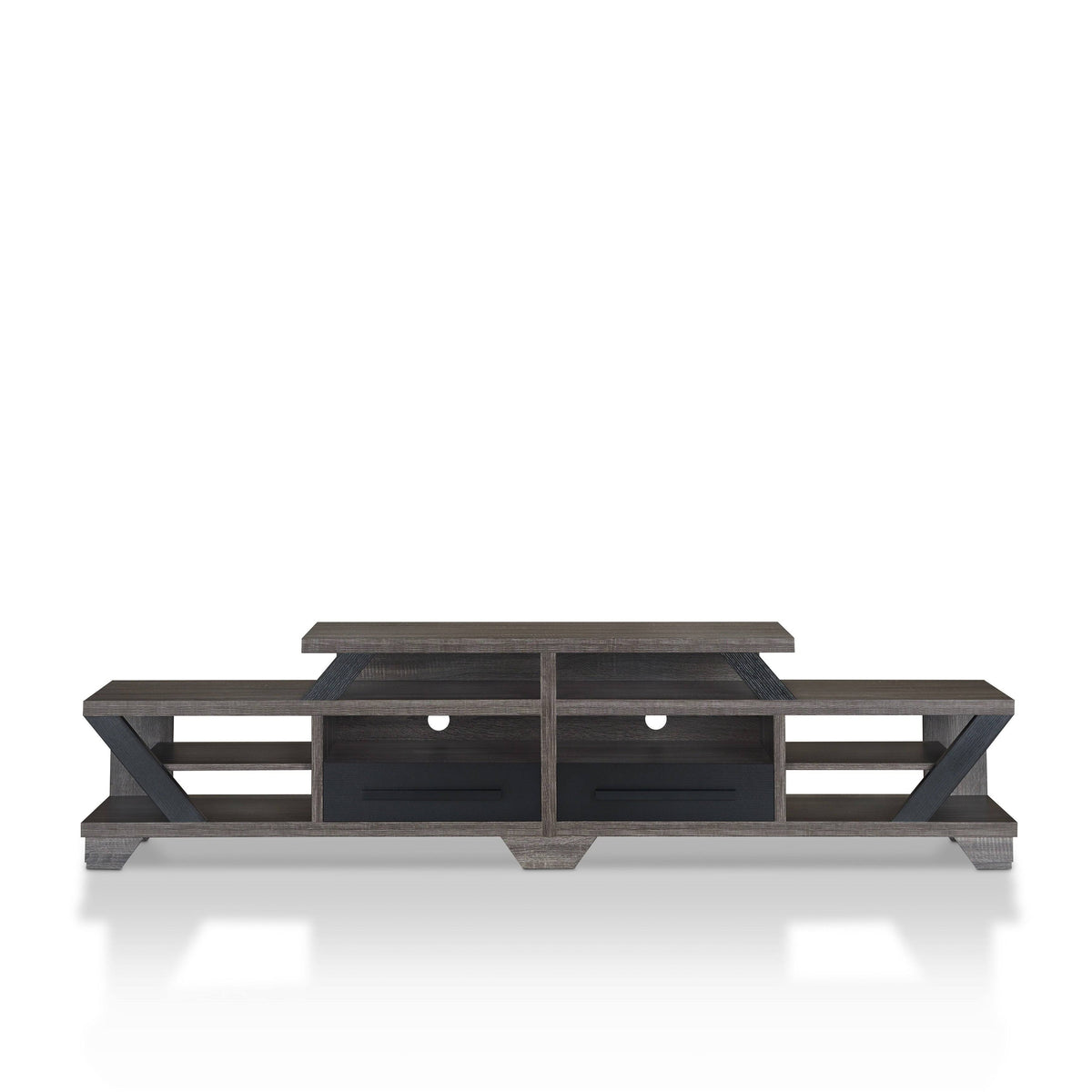 82x22 2 Drawer Open-Shelf TV Stand X1630