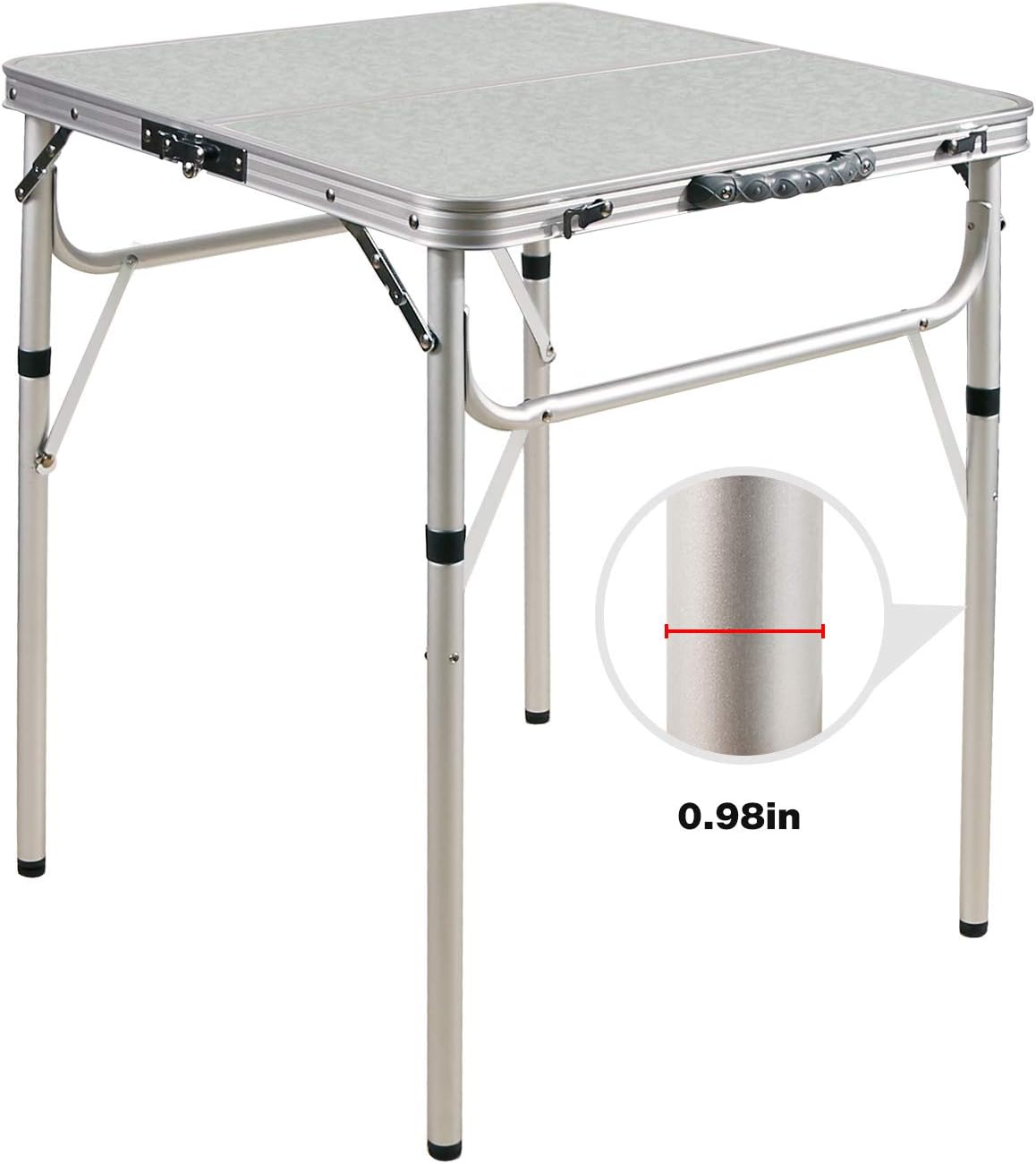 24''x16'' Aluminum Ultralight Height Adjustable Folding Camping Table R680